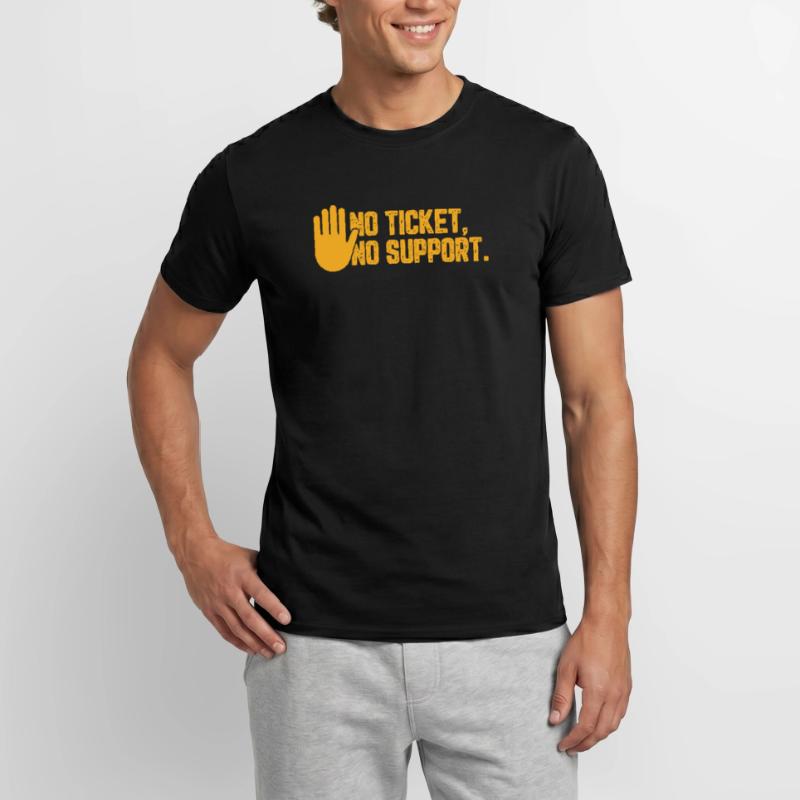 No Ticket No Support Computer Scientist IT Administrator Men's T-Shirt
