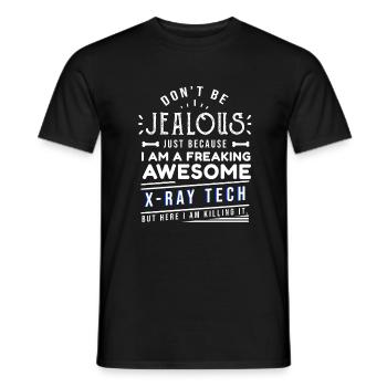 Xray Tech Radiology Medicine Radiologist Nurse - Men's T-Shirt - black - Front - AI Model Male 178 light (178cm)
