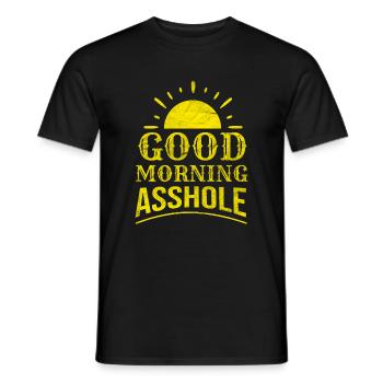 Trou du cul Sarcasme Sarcastique Provocation Effrontée Cadeau - T-shirt homme - noir - Devant - AI Model Male 178 light (178cm)