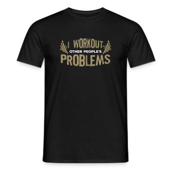 Psychologue Psychologue Thérapeute Psychothérapeute - T-shirt homme - noir - Devant - AI Model Male 178 light (178cm)