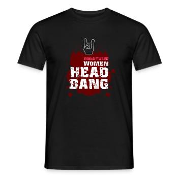Headbanger Rocker Death Metal Laute Musikgeschenk - Männer T-Shirt - Schwarz - Vorne - AI Model Male 178 light (178cm)