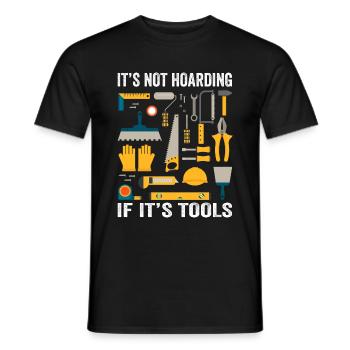 Ce n’est pas de la thésaurisation si c’est des outils d’atelier de bricolage - T-shirt homme - noir - Devant - AI Model Male 178 light (178cm)