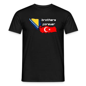 Bosnia & Turkey - Men's T-Shirt - black - Front - AI Model Male 178 light (178cm)