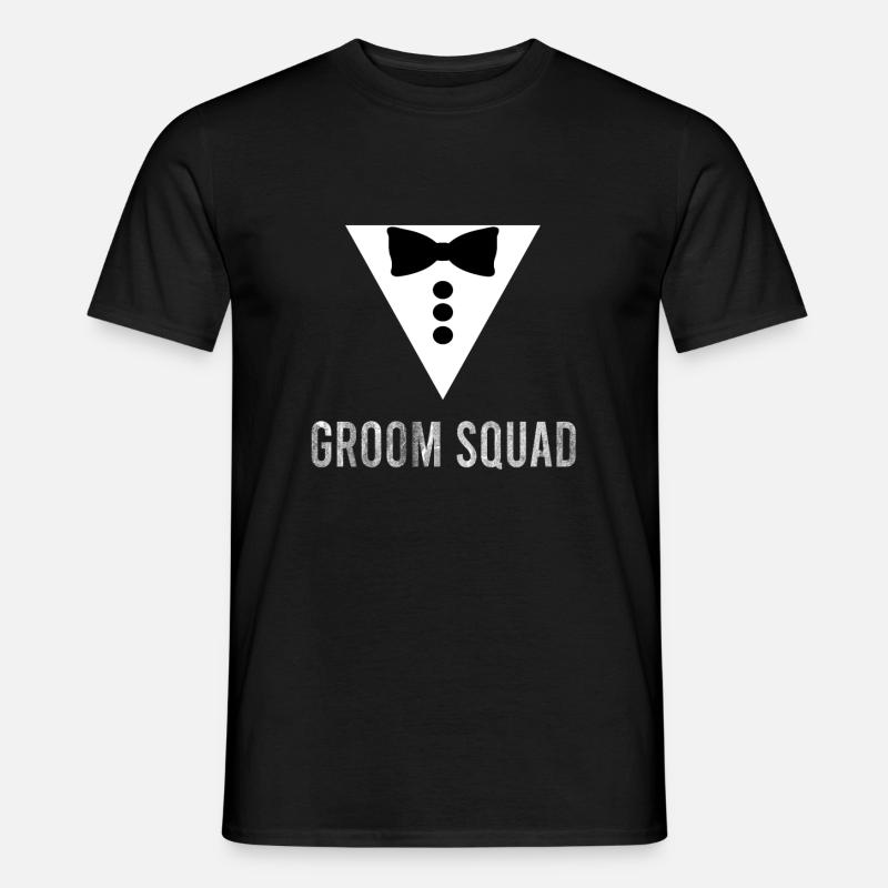 GROOM SQUAD - Männer T-Shirt - Schwarz