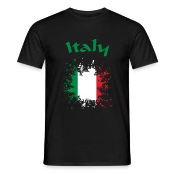 Italy Italien italy - Männer T-Shirt - Schwarz - Vorne - AI Model Male 178 light (178cm)