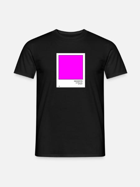 Magenta # 1 - Männer T-Shirt - Schwarz