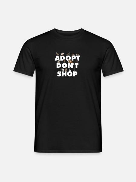 Adopt instead of buying - Men's T-Shirt - black