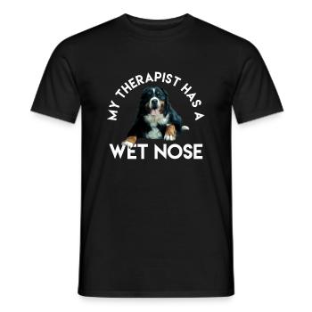 Bernese Mountain Dog - Men's T-Shirt - black - Front - AI Model Male 178 light (178cm)