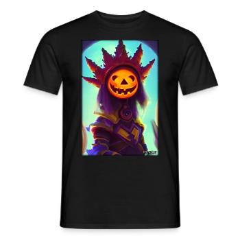 Happy Halloween Pumpkin King Monster - Men's T-Shirt - black - Front - AI Model Male 178 light (178cm)