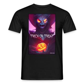 Halloween Hexe Zombie Monster Kürbis Süßes Saures - Männer T-Shirt - Schwarz - Vorne - AI Model Male 178 light (178cm)