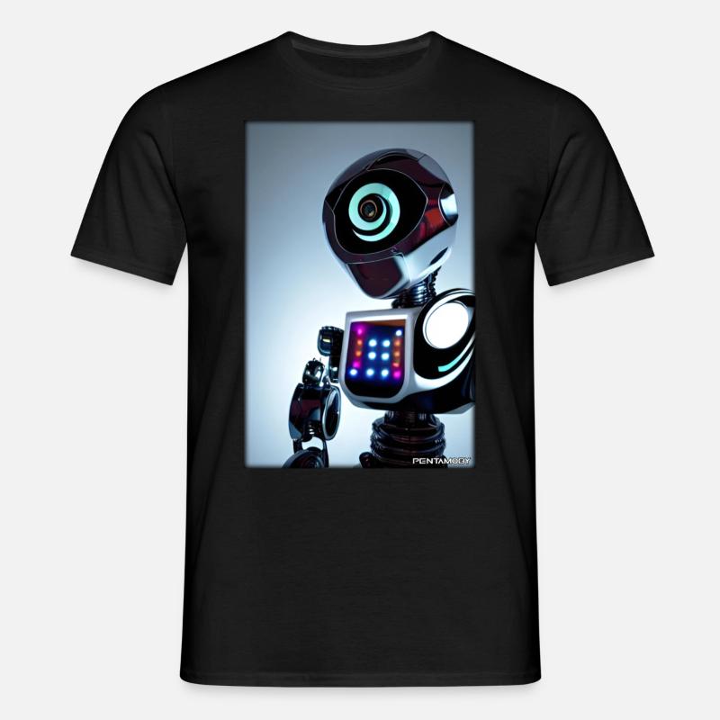 Robot Future Technology Science Android - T-shirt Homme - noir