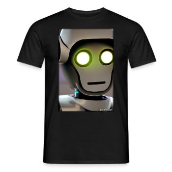 Robot Future Technology Science Android - T-shirt homme - noir - Devant - AI Model Male 178 light (178cm)