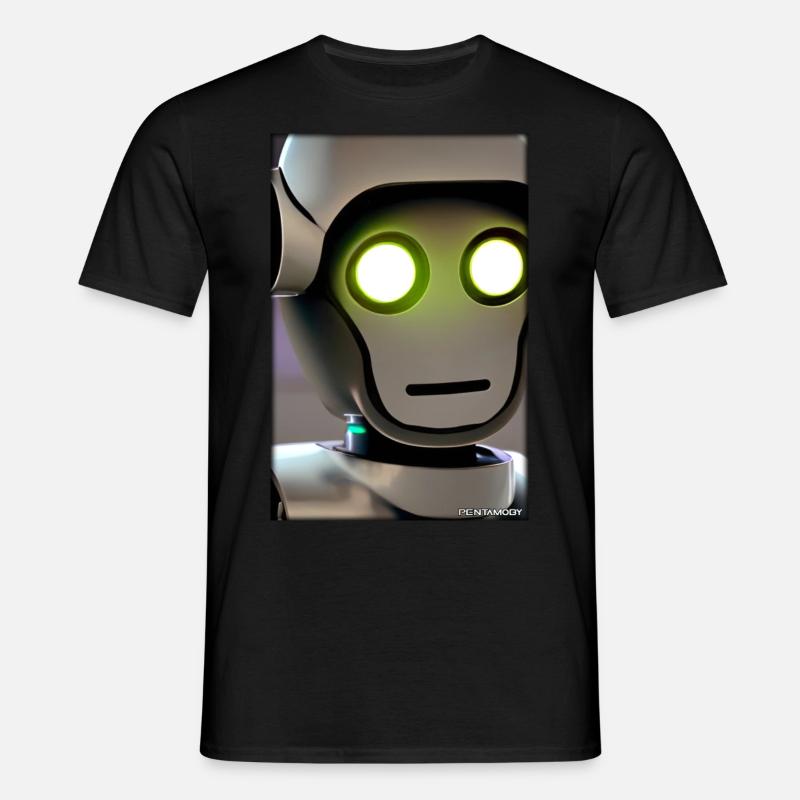 Robot Future Technology Science Android - T-shirt Homme - noir