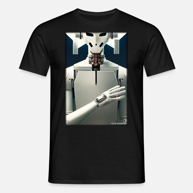 Robot Future Technology Science Android - Men's T-Shirt - black
