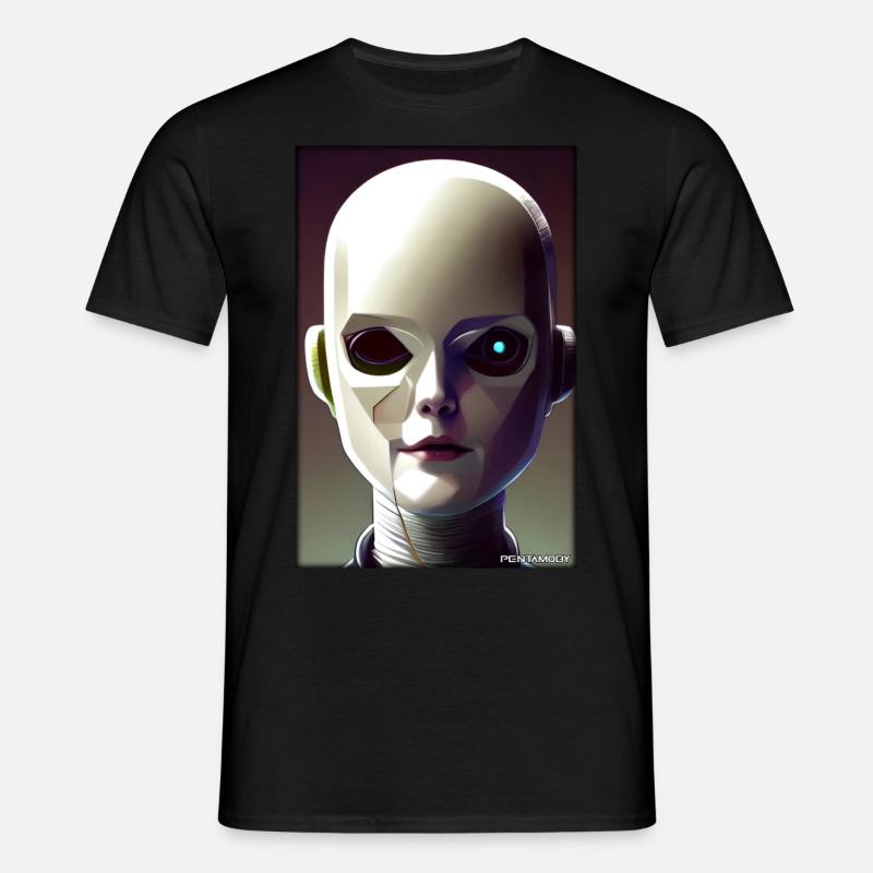 Robot Future Technology Science Android - T-shirt Homme - noir