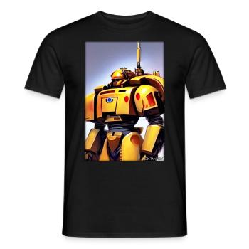 Kampfbot Robot Super Soldat Machine Guerrier - T-shirt homme - noir - Devant - AI Model Male 178 light (178cm)