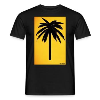 Palm Beach Holiday Summer Sun Sea Travel Holidays - T-shirt homme - noir - Devant - AI Model Male 178 light (178cm)