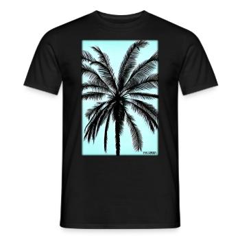 Palm Beach Holiday Summer Sun Sea Travel Holidays - T-shirt homme - noir - Devant - AI Model Male 178 light (178cm)