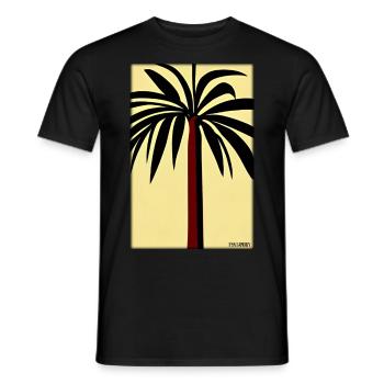 Palm Beach Holiday Summer Sun Sea Travel Holidays - T-shirt homme - noir - Devant - AI Model Male 178 light (178cm)