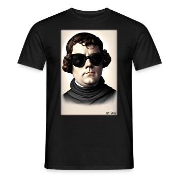 Martin Luther Sunglasses Religion Church - T-shirt homme - noir - Devant - AI Model Male 178 light (178cm)