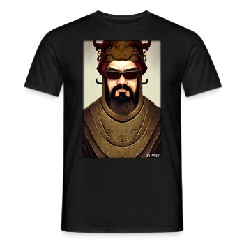 Confucius sunglasses philosopher China Asia - Men's T-Shirt - black - Front - AI Model Male 178 light (178cm)