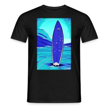 Surfer Surfbrett Wassersport Sommer Sonne Strand - Männer T-Shirt - Schwarz - Vorne - AI Model Male 178 light (178cm)