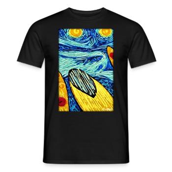 Surfer Surfbrett Wassersport Sommer Sonne Strand - Männer T-Shirt - Schwarz - Vorne - AI Model Male 178 light (178cm)