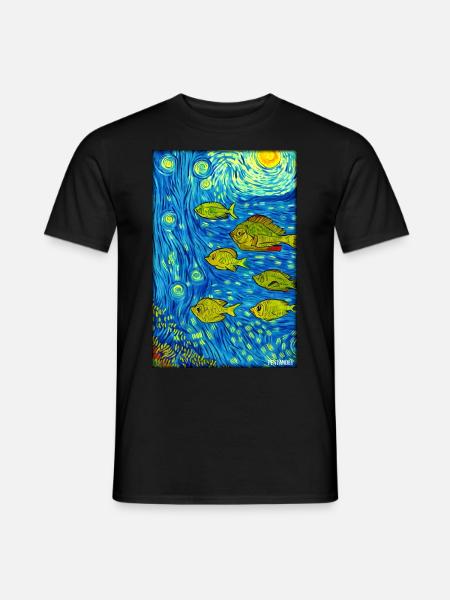 Meeresleben Unterwasserwelt Fische Meerestier See - Männer T-Shirt - Schwarz