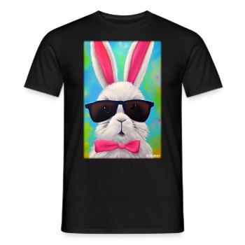 Easter Sunglasses Easter Pet Party - Men's T-Shirt - black - Front - AI Model Male 178 light (178cm)