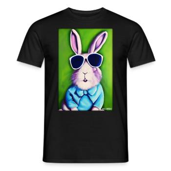 Easter Sunglasses Easter Pet Party - Men's T-Shirt - black - Front - AI Model Male 178 light (178cm)