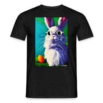 Easter Sunglasses Easter Pet Party - Men's T-Shirt - black - Front - AI Model Male 178 light (178cm)