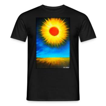 Soleil Eté Nature Vacances Soleil Soleil - T-shirt homme - noir - Devant - AI Model Male 178 light (178cm)