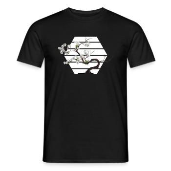 BONSAI Yamadori Nebari Bonsai Zone Bonsai Master - Men's T-Shirt - black - Front - AI Model Male 178 light (178cm)