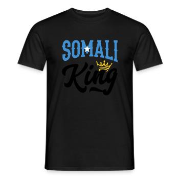 Roi Somali Somali Somalie Drapeau somalien - T-shirt homme - noir - Devant - AI Model Male 178 light (178cm)