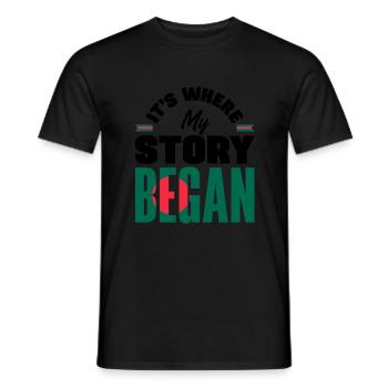 Bangladesh Bangladesh Citation du drapeau bangladais - T-shirt homme - noir - Devant - AI Model Male 178 light (178cm)