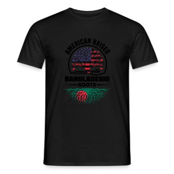 Bangladesh Bangladesh Citation du drapeau bangladais - T-shirt homme - noir - Devant - AI Model Male 178 light (178cm)