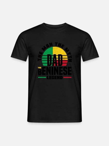 Béninois Bénin Drapeau Béninois Citation - T-shirt homme - noir