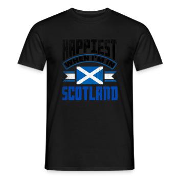 Schottisches Schottland Schottische Flagge Zitat - Männer T-Shirt - Schwarz - Vorne - AI Model Male 178 light (178cm)