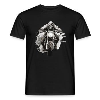 Gorilla Motorcycle Biker Beast - Men's T-Shirt - black - Front - AI Model Male 178 light (178cm)