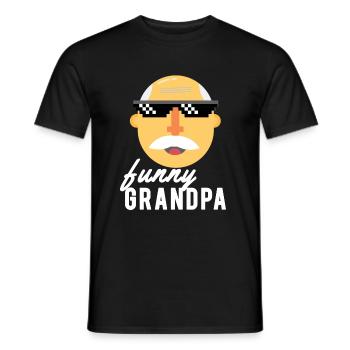 funny grandpa - Männer T-Shirt - Schwarz - Vorne - AI Model Male 178 light (178cm)