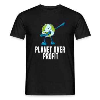 Climate protection - Men's T-Shirt - black - Front - AI Model Male 178 light (178cm)