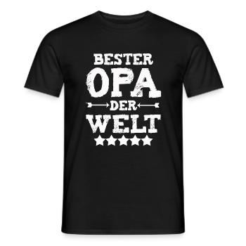 Beste Opa Der Welt - Männer T-Shirt - Schwarz - Vorne - AI Model Male 178 light (178cm)