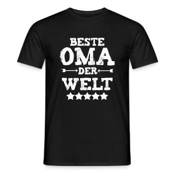 Beste Oma Der Welt - Männer T-Shirt - Schwarz - Vorne - AI Model Male 178 light (178cm)
