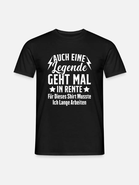 A Legend Retires Funny Pensioner - Men's T-Shirt - black