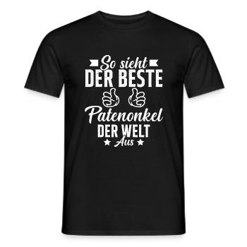This is what the best godfather in the world looks like - Men's T-Shirt - black - Front - AI Model Male 178 light (178cm)