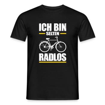 Fahrrad Citybike Radlos Freizeit Sport Natur Humor - Männer T-Shirt - Schwarz - Vorne - AI Model Male 178 light (178cm)