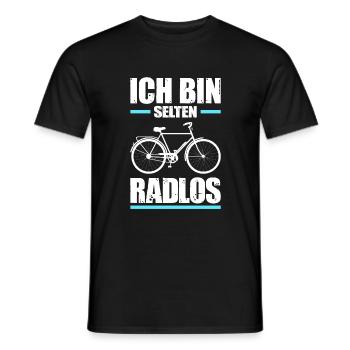 Fahrrad Citybike Radlos Freizeit Sport Natur Humor - Männer T-Shirt - Schwarz - Vorne - AI Model Male 178 light (178cm)