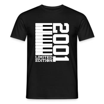 KLAVIER 25. GEBURTSTAG PIANO LIMITED EDITION 2001 - Männer T-Shirt - Schwarz - Vorne - AI Model Male 178 light (178cm)