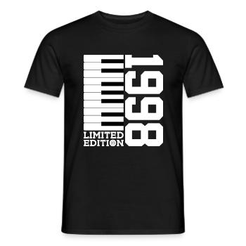 KLAVIER 28. GEBURTSTAG PIANO LIMITED EDITION 1998 - Männer T-Shirt - Schwarz - Vorne - AI Model Male 178 light (178cm)