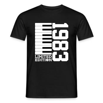 KLAVIER 43. GEBURTSTAG PIANO LIMITED EDITION 1983 - Männer T-Shirt - Schwarz - Vorne - AI Model Male 178 light (178cm)